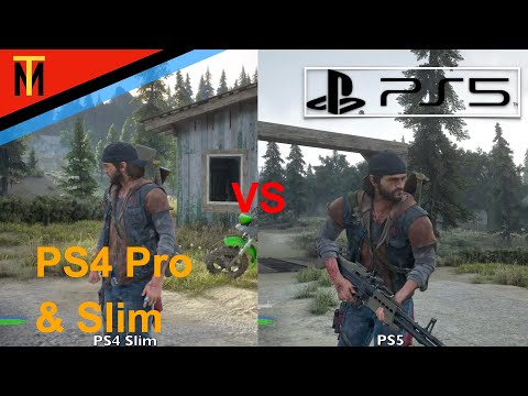 Days Gone - PS4 Slim & Pro vs. PS5 - Graphics Comparison - 4K60