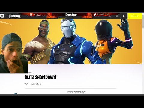 FORTNITE BATTLE ROYALE BLITZ SHOWDOWN WINNERS REACTION!