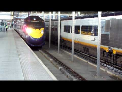 (HD) Hitachi Javelin Class 395 Departs London St Pancras International!
