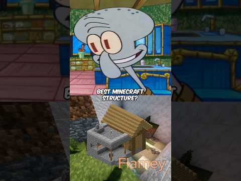 Flamey - SpongeBob, Patrick, Sonic, Goku, and Squidward Argue About Which Minecraft Structure is the Best