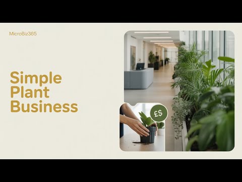 Start an Office Plant Business: Start This for Under £300 - low-cost business idea