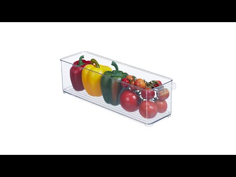 Länglicher Kühlschrank Organizer Kunststoff - 37 x 10 x 10 cm
