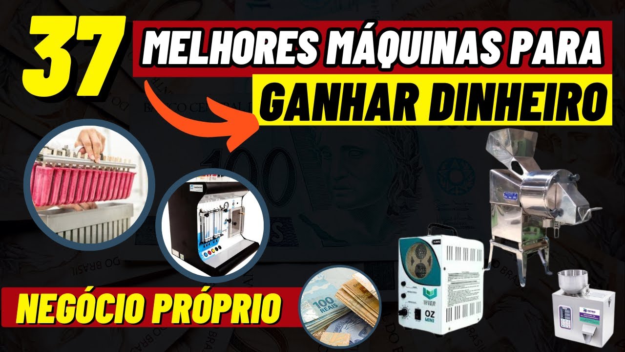 37 MAQUINAS LUCRATIVAS para Você GANHAR DINHEIRO /  FATURE R$ 10 MIL POR MÊS