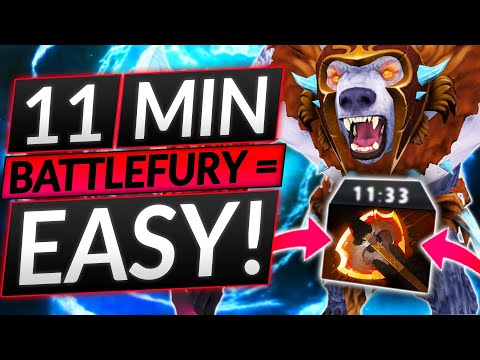 NEW INSANE BUILD - THE 11-MINUTE BATTLE FURY CHEESE STRAT - URSA - Dota 2 Guide