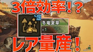 【モンハンワイルズ検証】超低確率アイテム「冬竜夏草」の入手確立アップ方法を検証してみたら凄すぎたぞ！！！