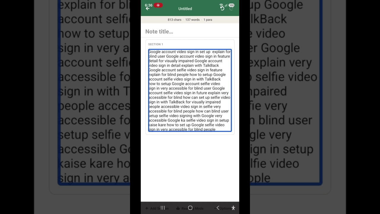 Google new selfie video sign in setting for blind everyone should set up Google new sign in setting
