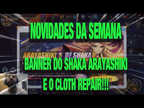 Novidades da Semana - Banner do Arayashiki - Cloth Repair!! - Saint Seiya Awakening
