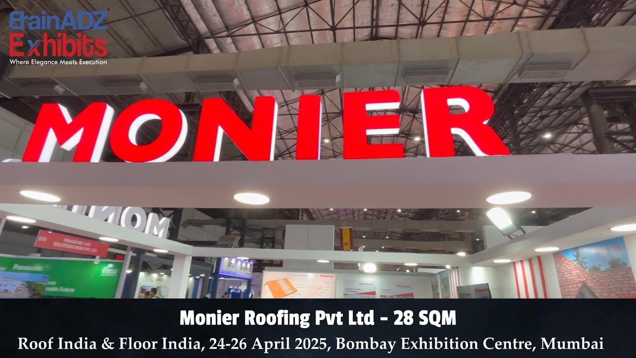 Monier Roofing Pvt Ltd at Roof India & Floor India 2025 – Designed & Built by BrainADZ Exhibits