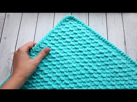 Плед крючком из плюшевой пряжи | Плед крючком из Himalaya Dolphin Baby