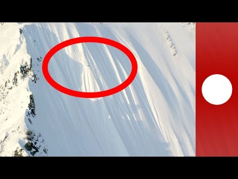 Skier snowballs 1,600ft down side of mountain, Alaska