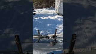 Lightweight Snowsport CAR PLOWING several inches of snow 🚘❄️❄️