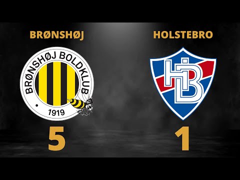 Brønshøj - Holstebro 5-1: mål, sejrssang og interview