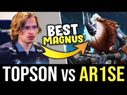 Topson vs The Best MAGNUS in the World Ar1sE^ DOTA 2