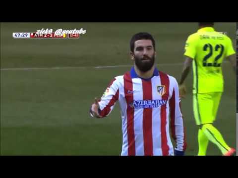 Arda Turan throws his boot at the referee - no red card (28/01/2015)