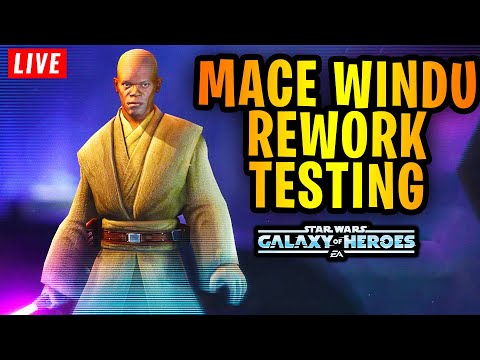 Mace Windu Rework Gameplay Testing LIVE - Galaxy of Heroes