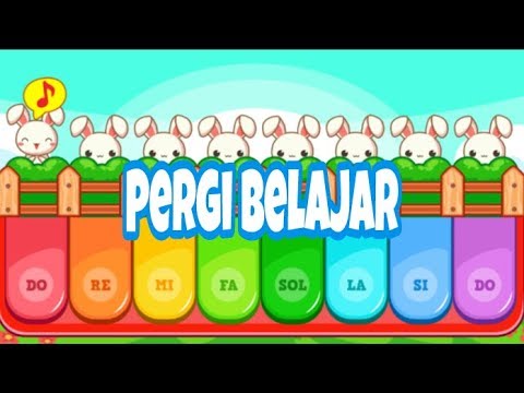 Bermain Piano 🎹 | note piano lagu pergi belajar untuk anak - anak mudah