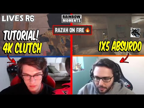 INTACT GANHANDO 1x5 ABSURDO, AULA DE CLUTCH DO ASTRO, RAZAH ON FIRE - MELHORES MOMENTOS LIVES R6