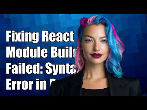 Fixing Reactjs Module Build Failed Syntaxerror In Reactdom Render