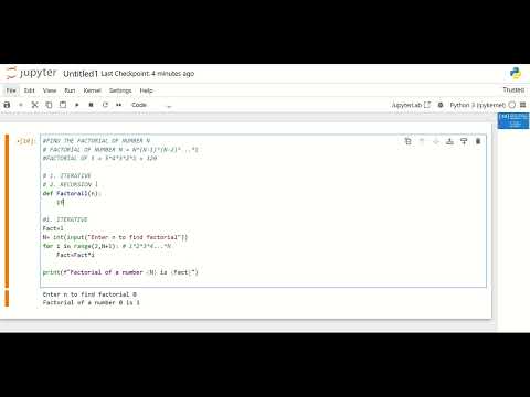 Python Program to Find Factorial of a Number | Recursion & Loop Method Explained | Beginner-Friendly