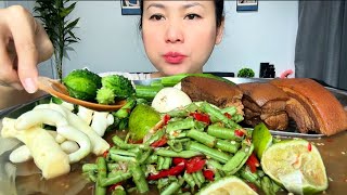 Download lagu Thaifood ASMR ตำถั่วฝักยาว สามชั้นตุ๋น มะระขี้นก จุกๆ Green bean papaya salad MUKBANG show  mp3 Download lagu Thaifood ASMR ตำถั่วฝักยาว สามชั้นตุ๋น มะระขี้นก จุกๆ Green bean papaya salad MUKBANG show  mp3