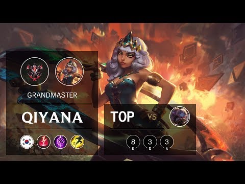 Qiyana Top vs Poppy - KR Grandmaster Patch 9.15
