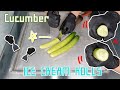 Cucumber Ice Cream Rolls Oddly Satisfying Cooking