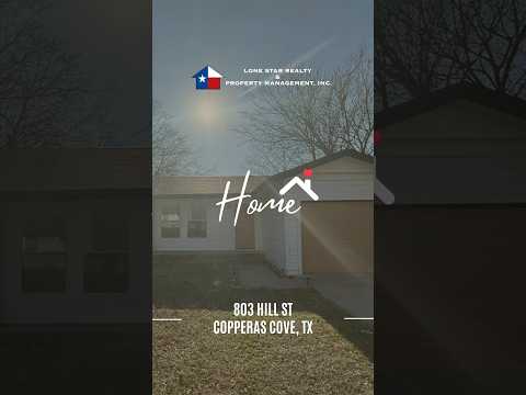 3-Bedroom House for Rent in Copperas Cove property video