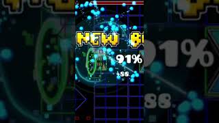 Dying to 91% on Death Moon #geometrydash #geometry #deathmoon #demon #easydemons #easydemon
