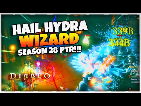 Diablo 3 Hail Hydra Typhon's Veil Wizard Build Season 28! (PTR)