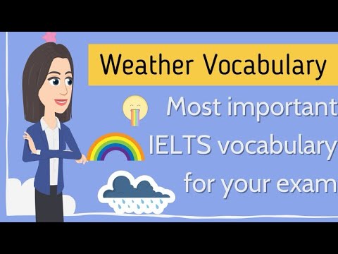 Weather vocabulary in English | IELTS speaking vocabulary