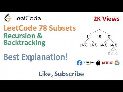 Leetcode 78 Subsets Java Solution By Recursion Backtracking Google Amazon Interview Question