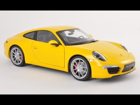 Unboxing Porsche 911 (991) Carrera S 1:18 Welly modelcar
