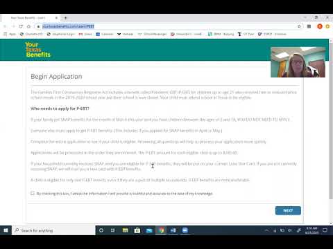 How To Apply for P-EBT Benefits