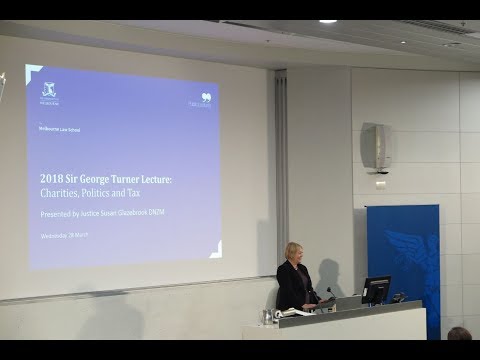 Sir George Turner Public Lecture - 2018.03.28 - Justice Glazebrook