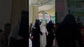 Download lagu Masya Allah pengantin bercadar,didampingi sahabat bercadar mp3