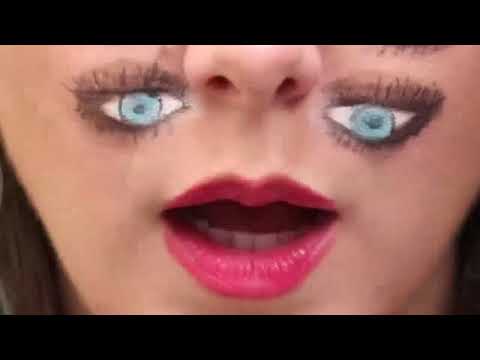 Jennamarble's double vision video but it's focused on her bottom set of eyes Video