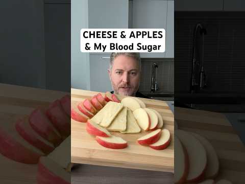 Cheddar cheese and apples and my blood sugar. #bloodsugar #glucose #insulinresistant1