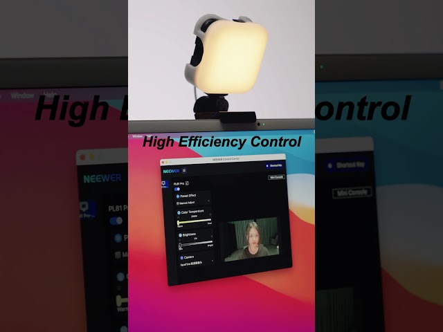 Vídeo relacionado con NEEWER Luz Streaming LED Profesional con Windows & macOS Software Control, 2 en 1 Monitor Mount y Soporte, 2900K-7000K Tonos Anchos Iluminación de Cámara Web USB para Videoconferencia Zoom PL81 Pro