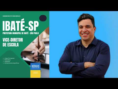 Apostila Concurso Prefeitura de Ibaté - SP 2026 - Vice-Diretor de Escola