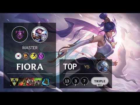 Fiora Top vs Volibear - KR Master Patch 10.13