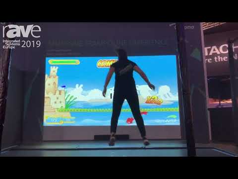 ISE 2019: Valo Motion Demos Its Awesome ValoJump Trampoline Gaming System at Optoma