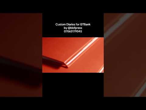 Embossed Diaries for GTbank by #bbfprintingpress #fyp #shorts #youtubeshorts #youtube #viralvideo