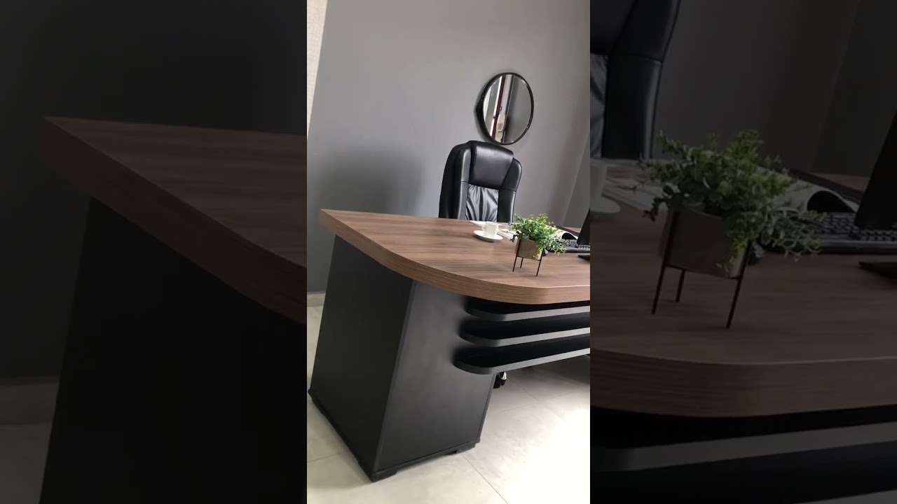 Thumbnail do vídeo - Mesa Tamburato com Gavetas LD - Carvalho/Branco