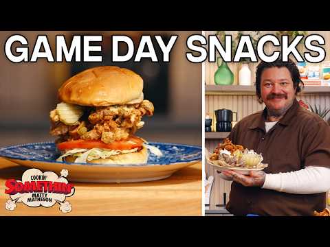 Matty's Game Day Crispy Mushroom Burger | Cookin' Somethin'