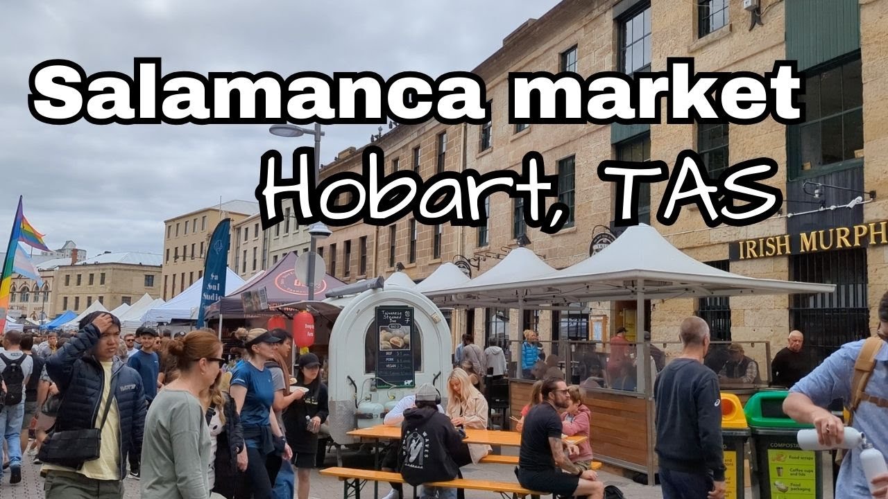 Embark on a walking tour at Salamanca Market.