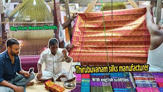 Thirubuvanam silk sarees manufacturers and weavers | thirubuvanam silk sarees direct from weavers