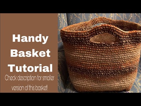 Handy Basket Crochet Tutorial