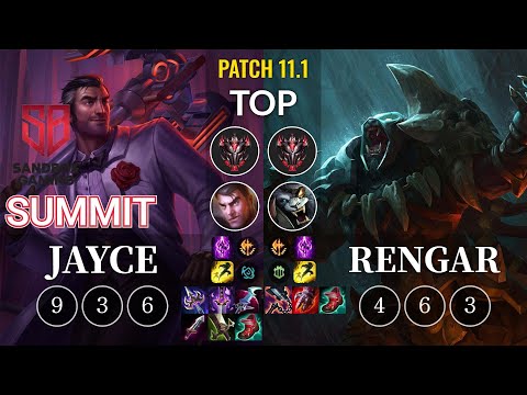 SB Summit Jayce vs Rengar Top - KR Patch 11.1