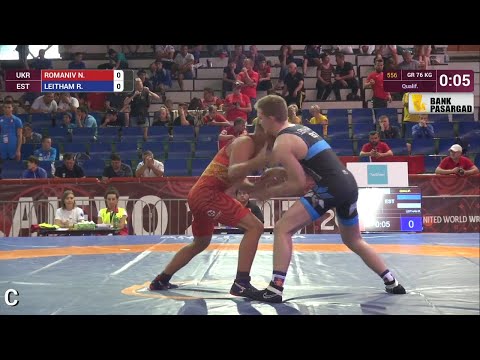 Qual. GR - 76 kg: R. LEITHAM (EST) df. N. ROMANIV (UKR) by VSU, 9-0
