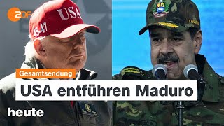 heute 19:00 Uhr vom 03.01.2026 USA greift Venezuela an, Brand in der Schweiz, Stromausfall in Berlin